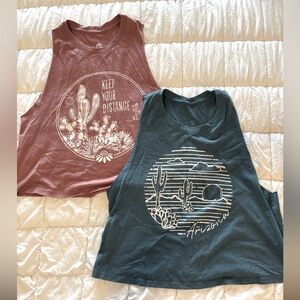 Senita Athletics Crop tanks - “Keep Your Distance” and “Arizona”